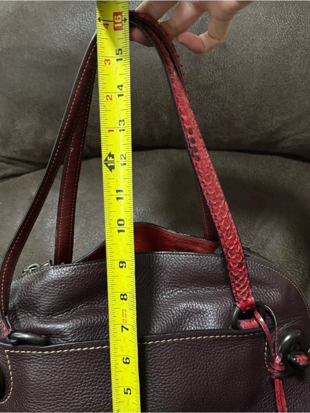 Vintage Coach 1941 outlaw satchel with snakeskin limited edition